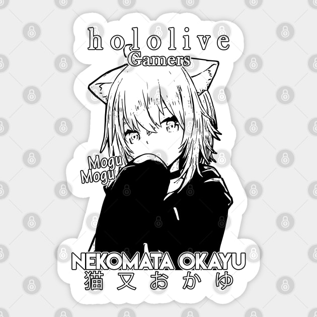 Nekomata Okayu Gamers Hololive Sticker by TonaPlancarte